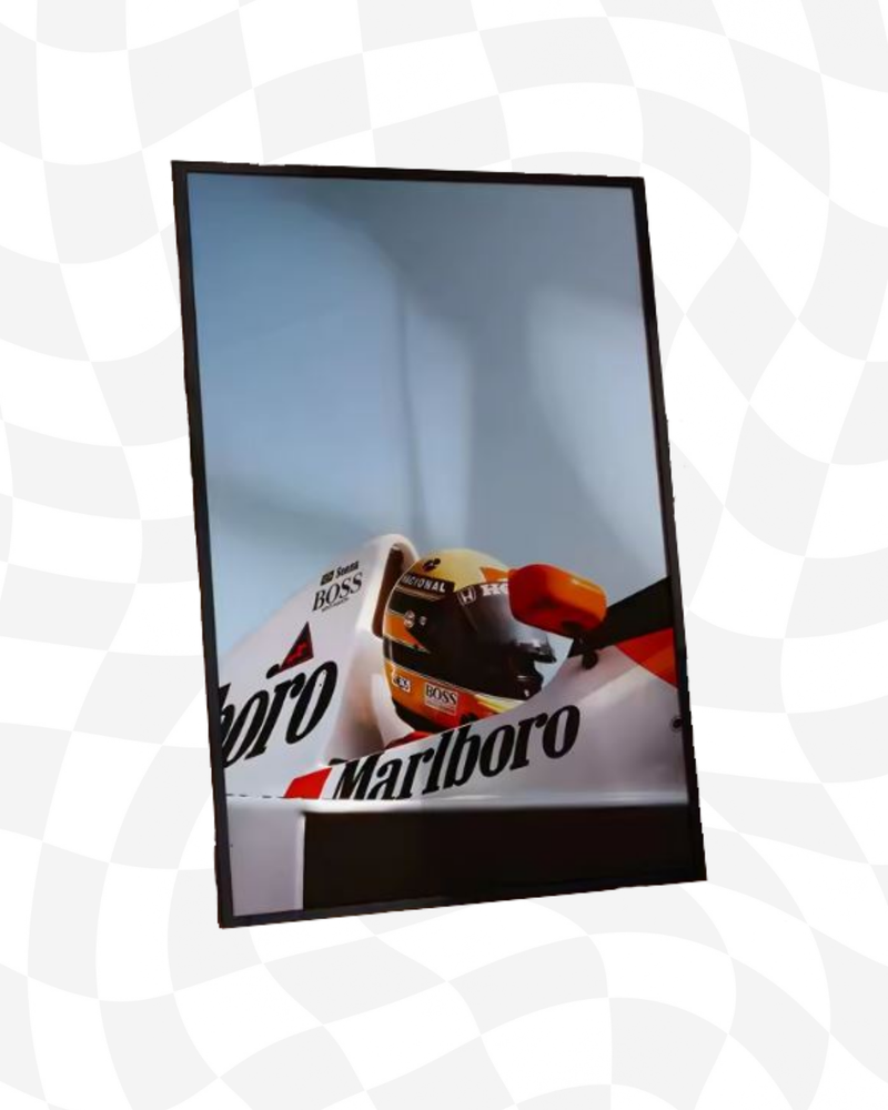 Framed Racing Poster